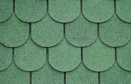 zielona dachówka bitumiczna w plastry